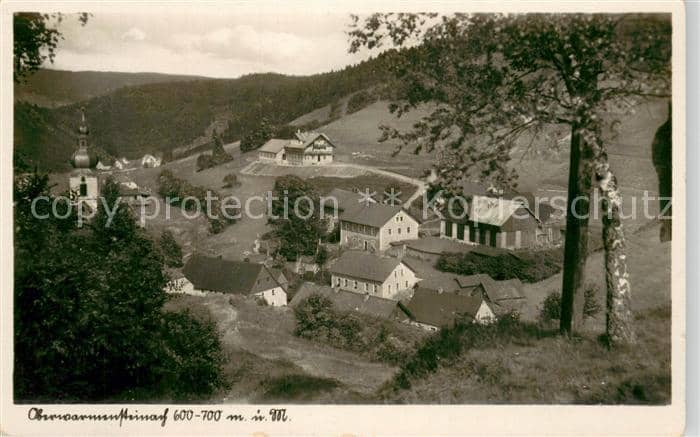 Warmensteinach Fichtelgebirge Bayern Oberwarmensteinach – Ansichtskarte Warmensteinach