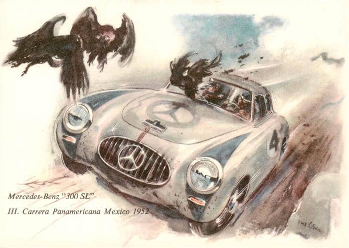 Mercedes-Benz 300 SL Carrera Panamerica Mexico – Ansichtskarte