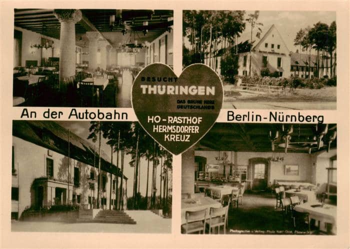 Autobahn Autostrada Autoroute Hermsdorfer Kreuz Berlin nuernberg – Ansichtskarte