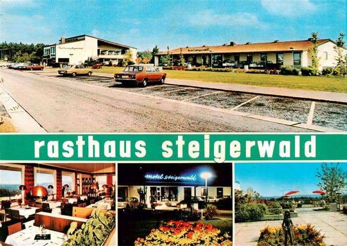 Autobahn Autostrada Autoroute Rasthaus Steigerwald Eingartensgreuth – Ansichtskarte