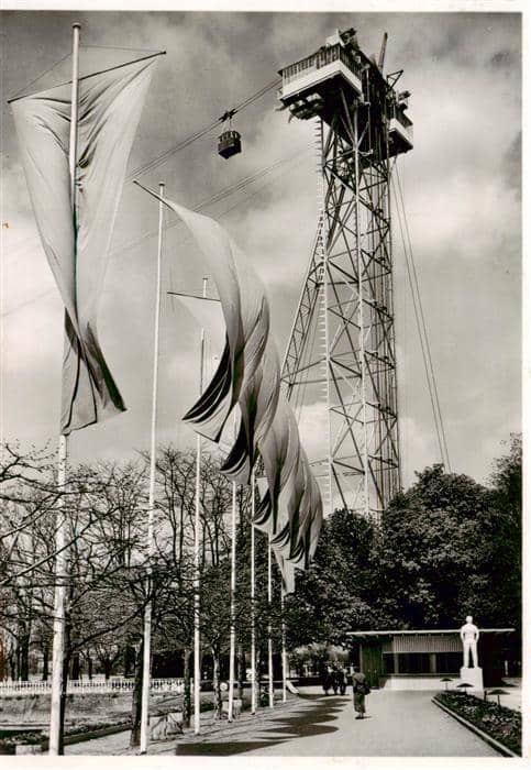 Landesausstellung Zuerich 1939 Riesbach Seilbahnturm – Ansichtskarte