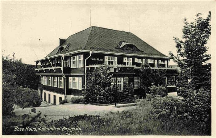 Bad Brambach Bose Haus Radiumbad – Ansichtskarte Bad Brambach