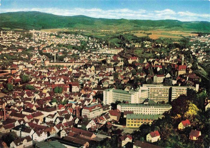 Backnang Rems-Murr-Kreis BW Fliegeraufnahme – Ansichtskarte Backnang