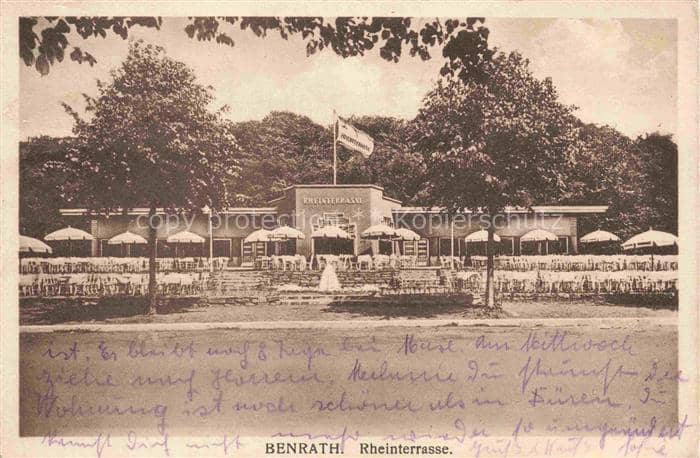 Benrath Duesseldorf NRW Rheinterrasse – Ansichtskarte Düsseldorf