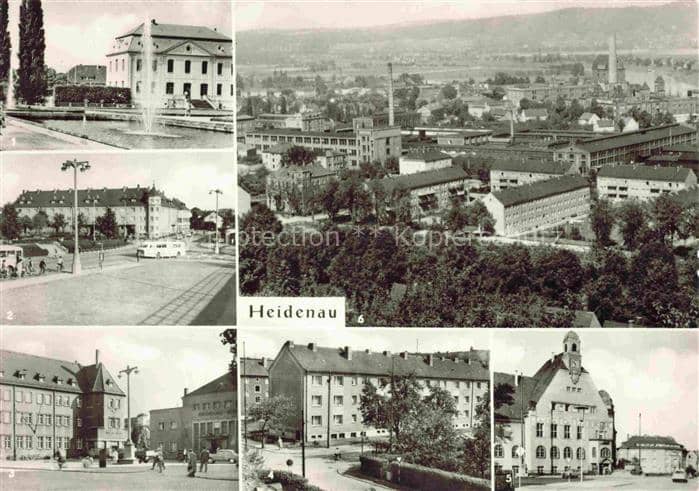 DRESDEN Elbe Barockgarten Grossvedlitz Platz der Freiheit Heidenau Sued Bahnhof – Ansichtskarte Dresden Elbe