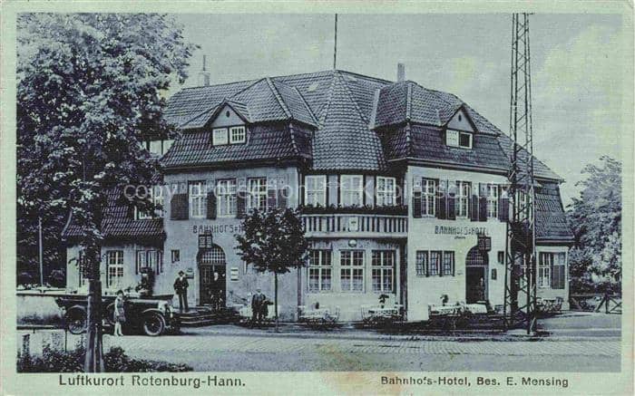 Rotenburg Wuemme Hannover Bahnhofs Hotel Feldpost – Ansichtskarte Rotenburg (Wümme)