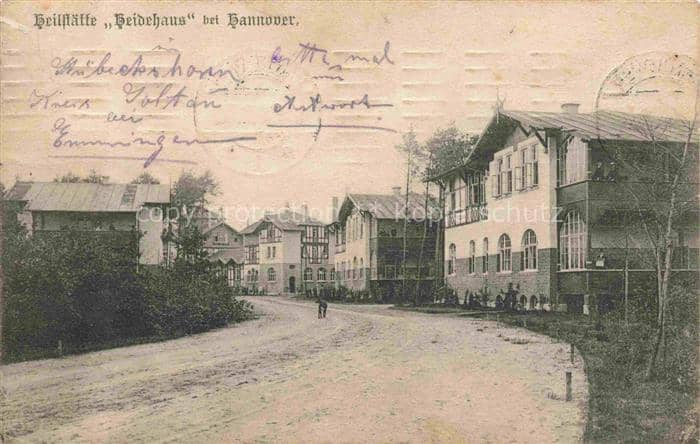 HANNOVER  CITY Heilstaette Heidehaus Ortspartie – Ansichtskarte Hannover