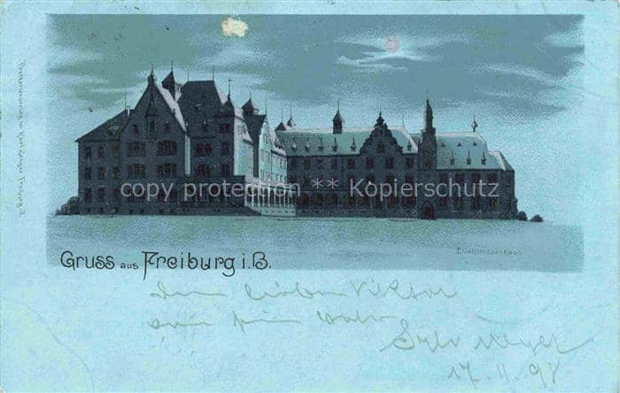 FREIBURG Breisgau BW Diakonissenhaus – Ansichtskarte Freiburg im Breisgau