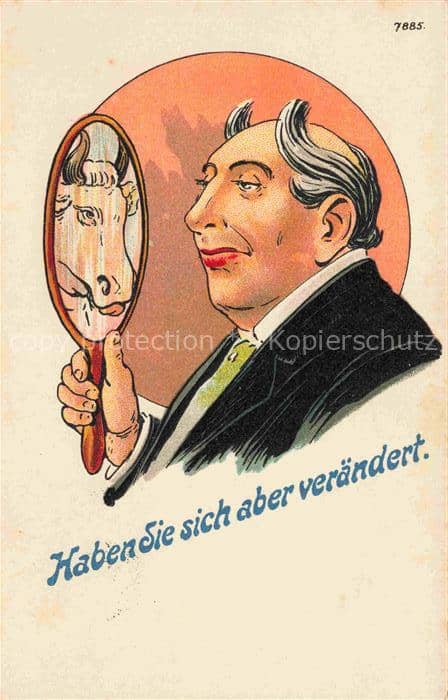 Verlag Buerger Leipzig Litho B.B. Nr. 7885 Haben Sie sich aber Veraendert Mann S – Ansichtskarte