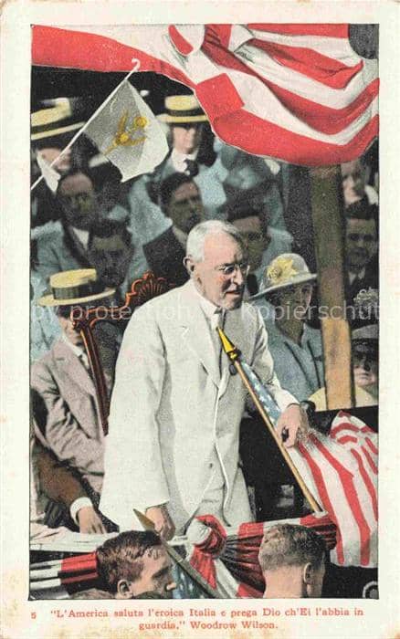 Politik L America Woodrow Wilson – Ansichtskarte