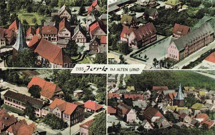 Jork-Koenigreich Stade Niedersachsen Teilansichten – Ansichtskarte Jork