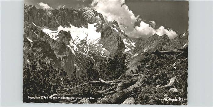 Gletscher Zugspitze Höllentalgletscher – Ansichtskarte