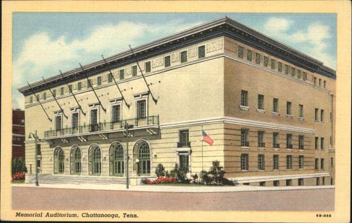 Chattanooga Tennessee Auditorium – Ansichtskarte Chattanooga