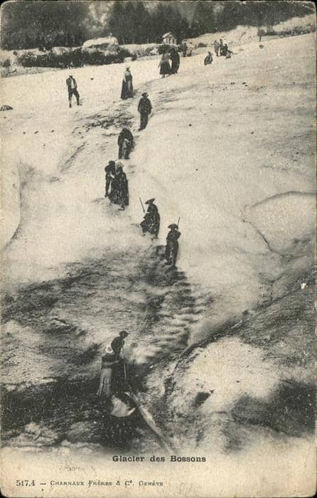 Gletscher Glacier des Bossons – Ansichtskarte
