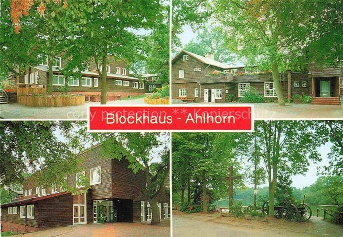 Ahlhorn Grossenkneten Oldenburg Niedersachsen Ev Jugendheim Blockhaus Ahlhorn Te – Ansichtskarte Grossenkneten