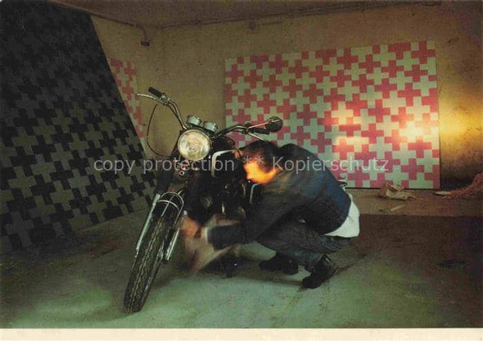 Motorrad Motor Bike Motocycla Oliver Mosset – Ansichtskarte