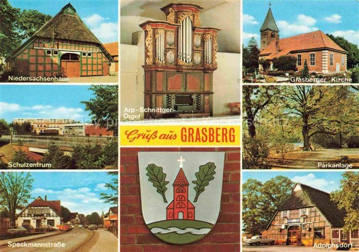 Grasberg Bremen Niedersachsenhaus Schulzentrum Speckmannstrasse Arp Schnittger O – Ansichtskarte Grasberg