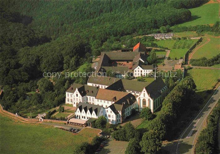 Heimbach  Eifel Rur Dueren NRW Abtei-Mariawald Kloster Klosterkirche Wald Eifel – Ansichtskarte Heimbach