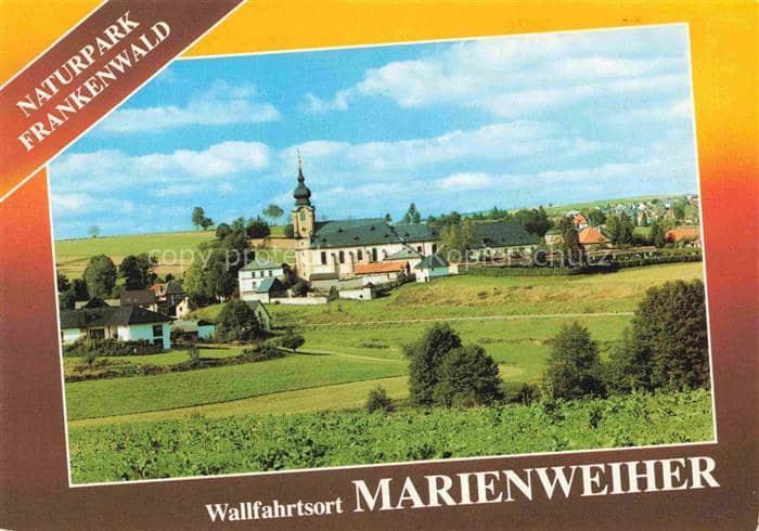 Marienweiher Marktleugast Kulmbach Bayern Wallfahrtskirche Naturpark-Frankenwald – Ansichtskarte Marktleugast