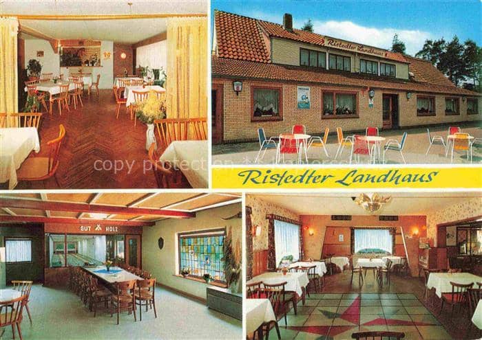 Ristedt Syke Diepholz Niedersachsen Ristedter-Landhaus Gasthaus Pension Gaststae – Ansichtskarte Syke