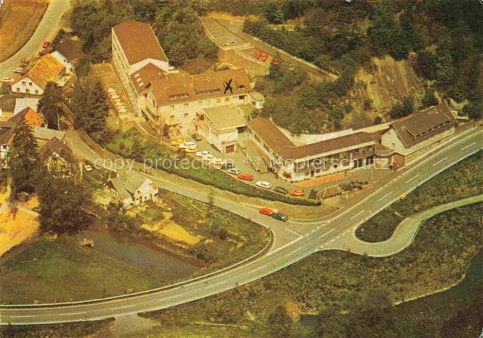 Lohmar Rhein-Sieg-Kreis NRW Castell-Haus-Steineck Kreuznaaf Hotel Strassenkreuzu – Ansichtskarte Lohmar
