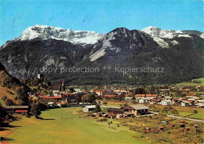 Rottenberg Rottenberg Rofangebirge Dorfpanorama Kirche Bergpanorama Inntal Tirol – Ansichtskarte Hösbach