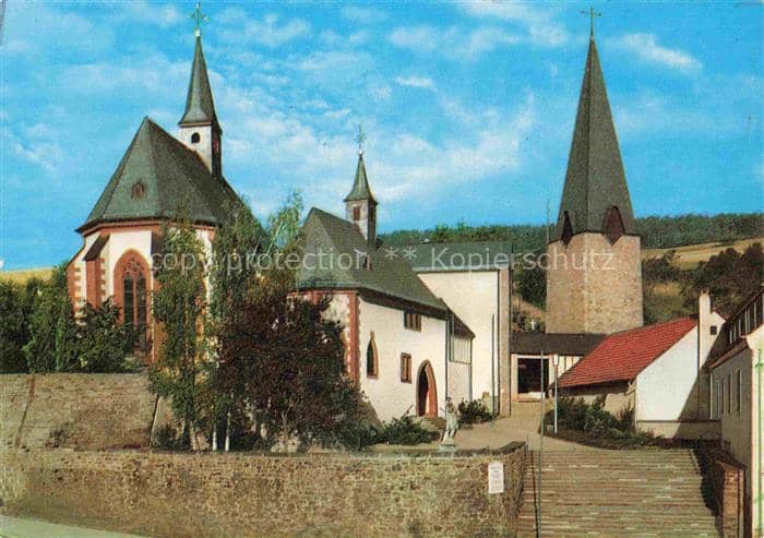 Hessenthal Spessart Mespelbrunn Bayern Wallfahrtskirche Unsere-liebe-Frau Kreuzi – Ansichtskarte Mespelbrunn