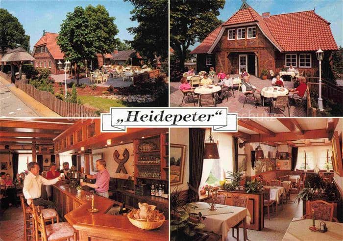 Hanstedt Nordheide Lueneburger Heide Restaurant-Café Heidepeter Harburger-Strass – Ansichtskarte Hanstedt