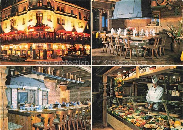 Allach MueNCHEN Bayern Kaefer-Schaenke Gourmet-Restaurant Schumannstrasse Nachta – Ansichtskarte München