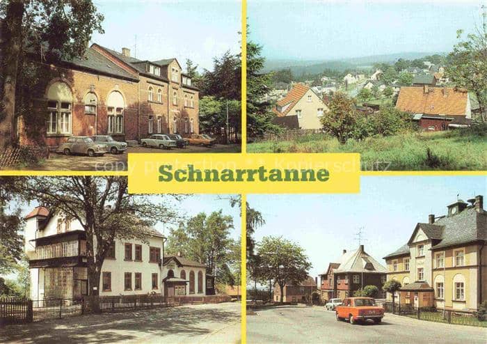 Schnarrtanne Auerbach Sachsen Ferienheim Kinderkurheim Gemeindeamt Ortsteil-Voge – Ansichtskarte Auerbach