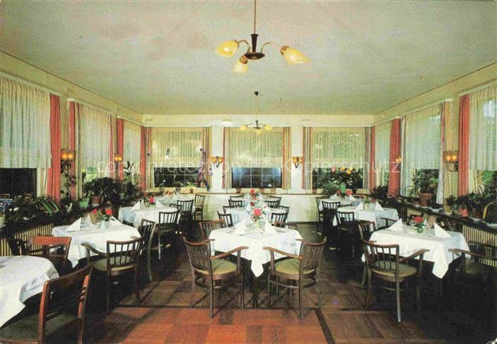 Winsen Aller CELLE Niedersachsen Hotel-Zur-Post Gastraum Restaurant Wintergarten – Ansichtskarte Winsen (Aller)