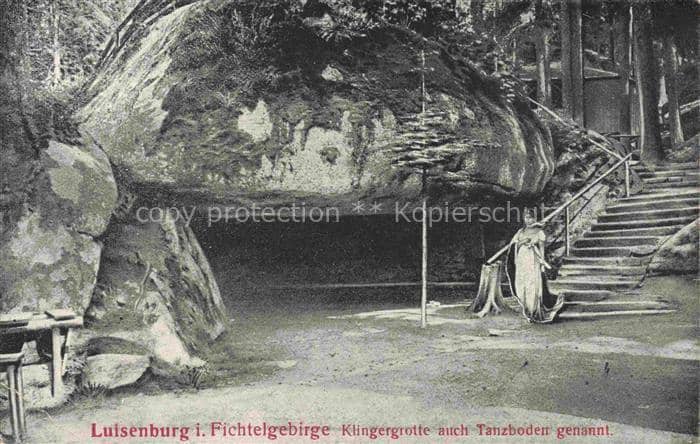 Luisenburg Naturbuehne Wunsiedel Fichtelgebirge Bayern Klingergrotte Tanzboden F – Ansichtskarte Wunsiedel