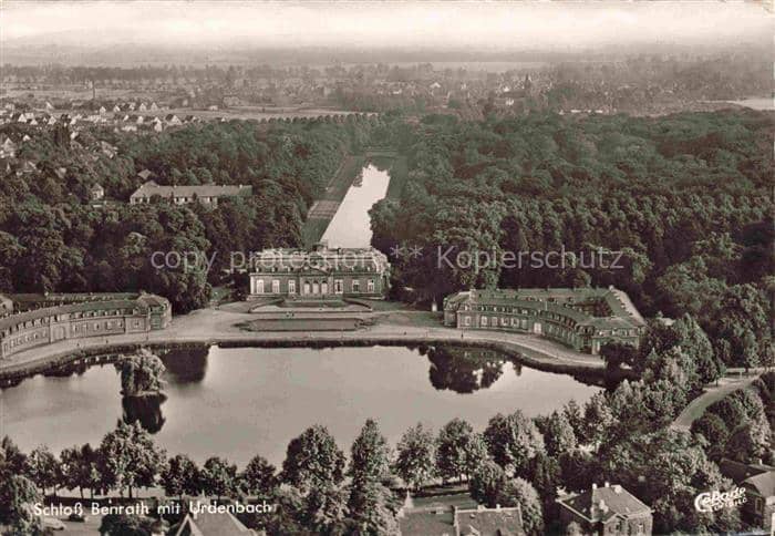 Benrath Duesseldorf NRW Schloss-Benrath Urdenbach Schlosspark Teich Barockschlos – Ansichtskarte Düsseldorf