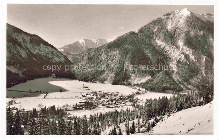 Bayrischzell Bayrisch Zell Alpenstrasse Ursprungstal Winterlandschaft Bergpanora – Ansichtskarte Bayrischzell