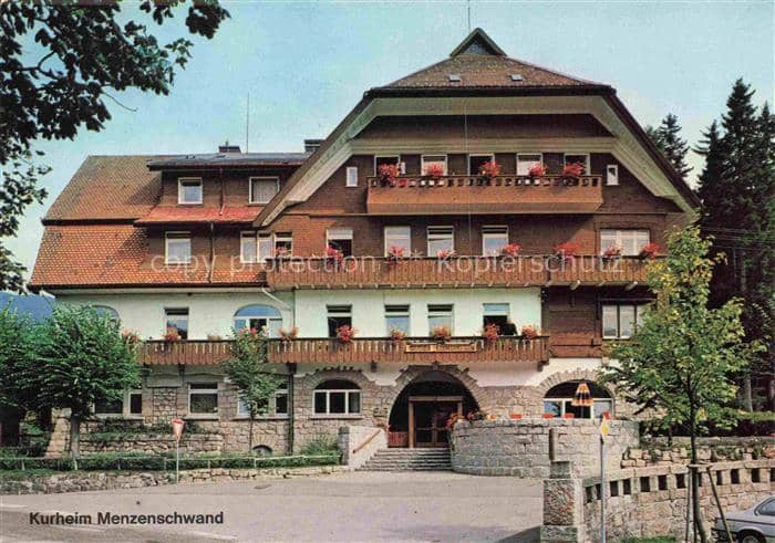 Menzenschwand Sankt Blasien BW Kurheim Hochschwarzwald Schwarzwaldhaus Balkon Bl – Ansichtskarte St. Blasien