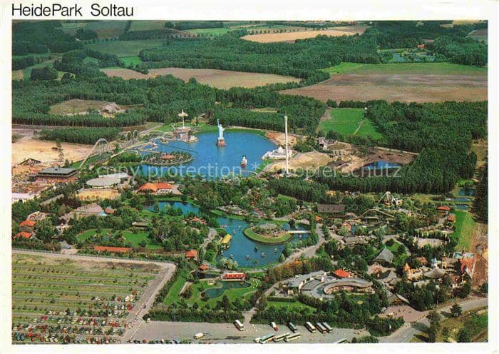 Soltau Soltau-Fallingbostel Niedersachsen Heide-Park Freizeitpark Luftbild Freih – Ansichtskarte Soltau