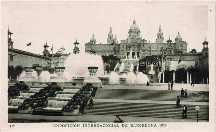 Exposition Internationale Barcelona 1929 Palais National – Ansichtskarte