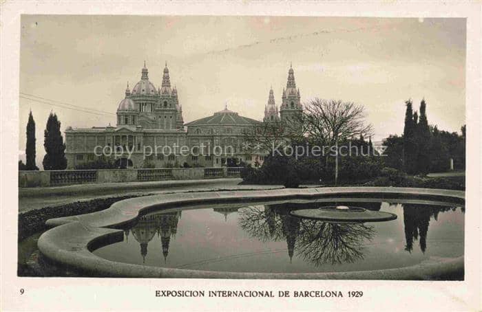 Exposition Internationale Barcelona 1929 View of the National palace – Ansichtskarte