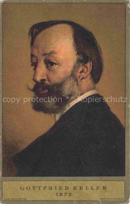 Bundesfeier Schweiz Jahrgang:  1919 Gottfried Keller – Ansichtskarte