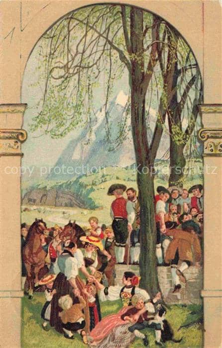 Bundesfeier Schweiz Jahrgang:  1918 fuer unsere Soldaten fete nationale – Ansichtskarte