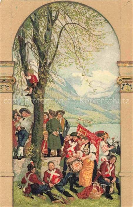 Bundesfeier Schweiz Jahrgang:  1918 fuer unsere Soldaten fete nationale – Ansichtskarte