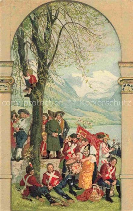 Bundesfeier Schweiz Jahrgang:  1918 fuer unsere Soldaten fete nationale – Ansichtskarte