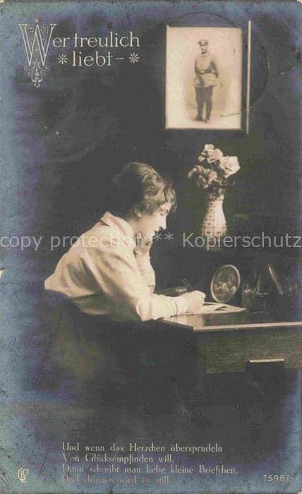 Foto GLCo Nr. 7596/2 Wer treulich liebt! – Ansichtskarte