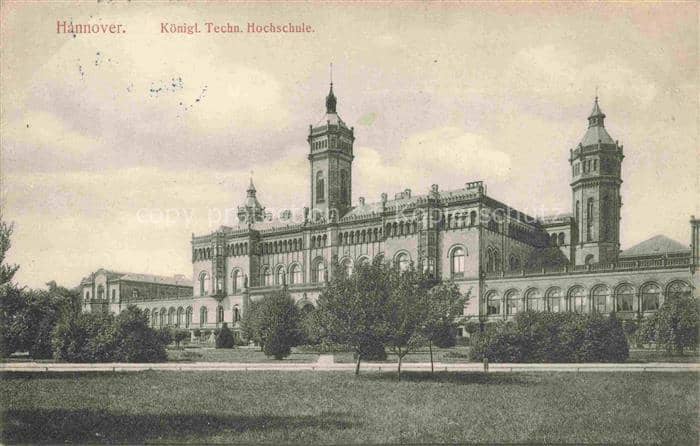 Badenstedt HANNOVER Technische-Hochschule Hannover Gruenderzeit Tuerme Fassade P – Ansichtskarte Hannover