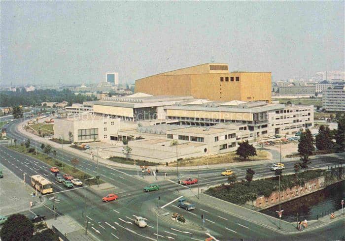 BERLIN  CITY Staatsbibliothek Kulturforum Hans-Scharoun Verkehr Buslinie – Ansichtskarte Berlin