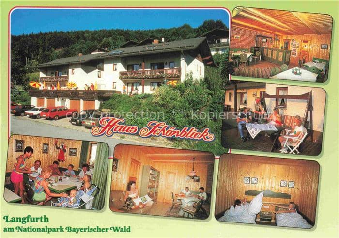 Langfurth 800m Schoefweg Bayerischer Wald Bayern Haus-Schoenblick Ferienwohnung – Ansichtskarte Schöfweg
