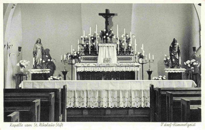 Himmelgeist Duesseldorf NRW Kapelle vom St Nikolaus Stift – Ansichtskarte Düsseldorf
