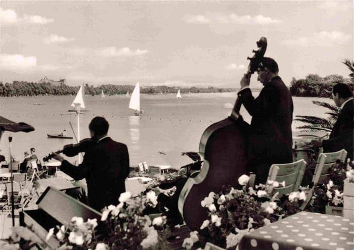 HANNOVER  CITY Blick von der Maschseegaststaette auf den Maschsee – Ansichtskarte Hannover