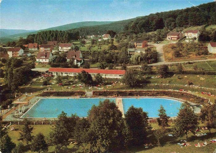 Moenchberg  Spessart Spessartbad Fliegeraufnahme – Ansichtskarte Mönchberg