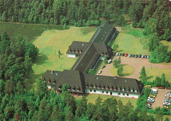 Jesteburg Harburg Niedersachsen Haus Deutscher Ring Fliegeraufnahme – Ansichtskarte Jesteburg
